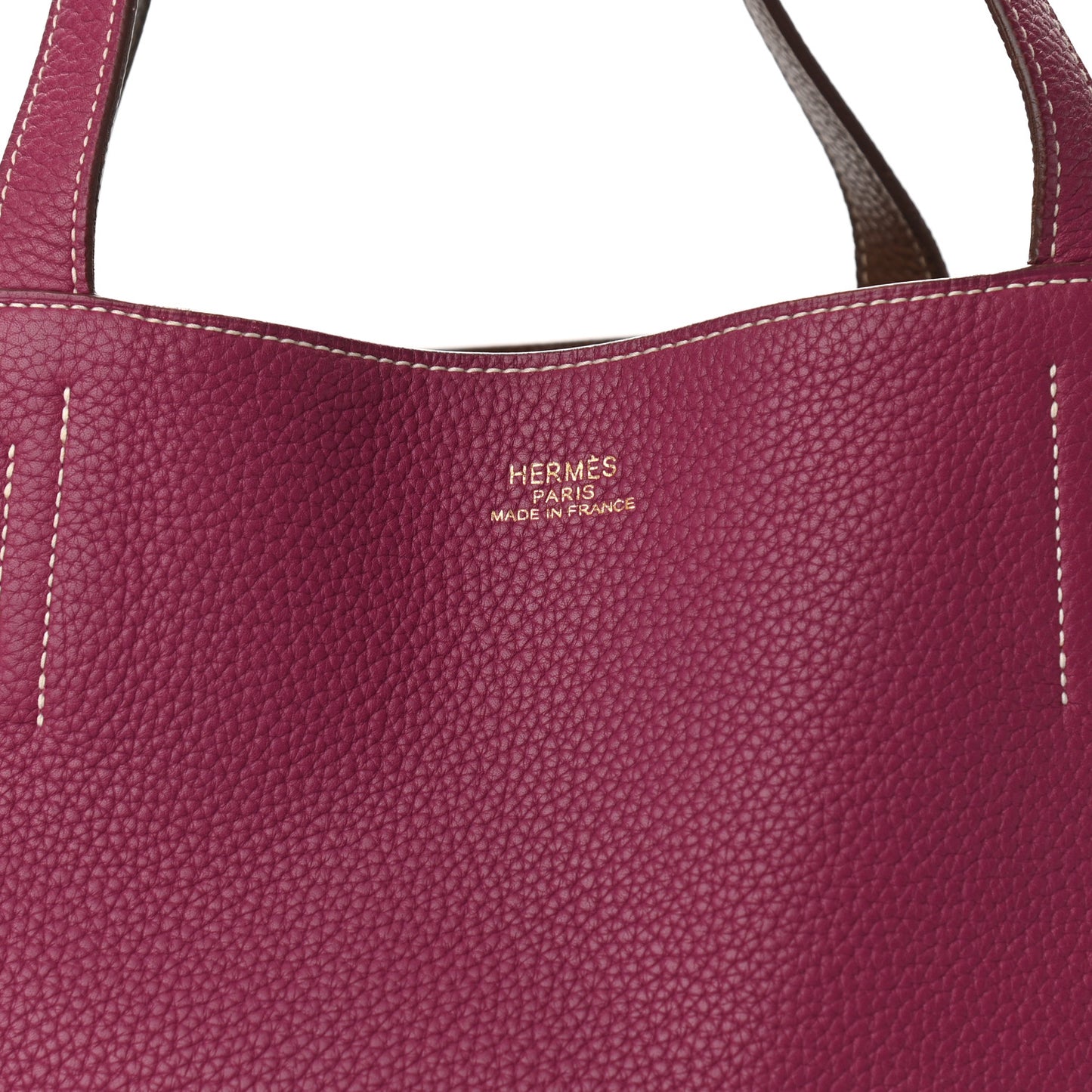 Taurillon Clemence Double Sens 45 Reversible Tote Marron D'Inde Tosca