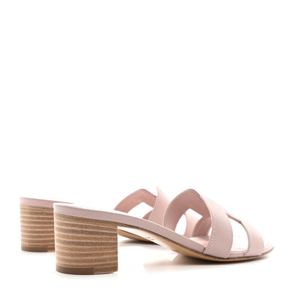 Hermes Epsom Oasis Sandals 36.5 Rose Porcelaine 4 of 8