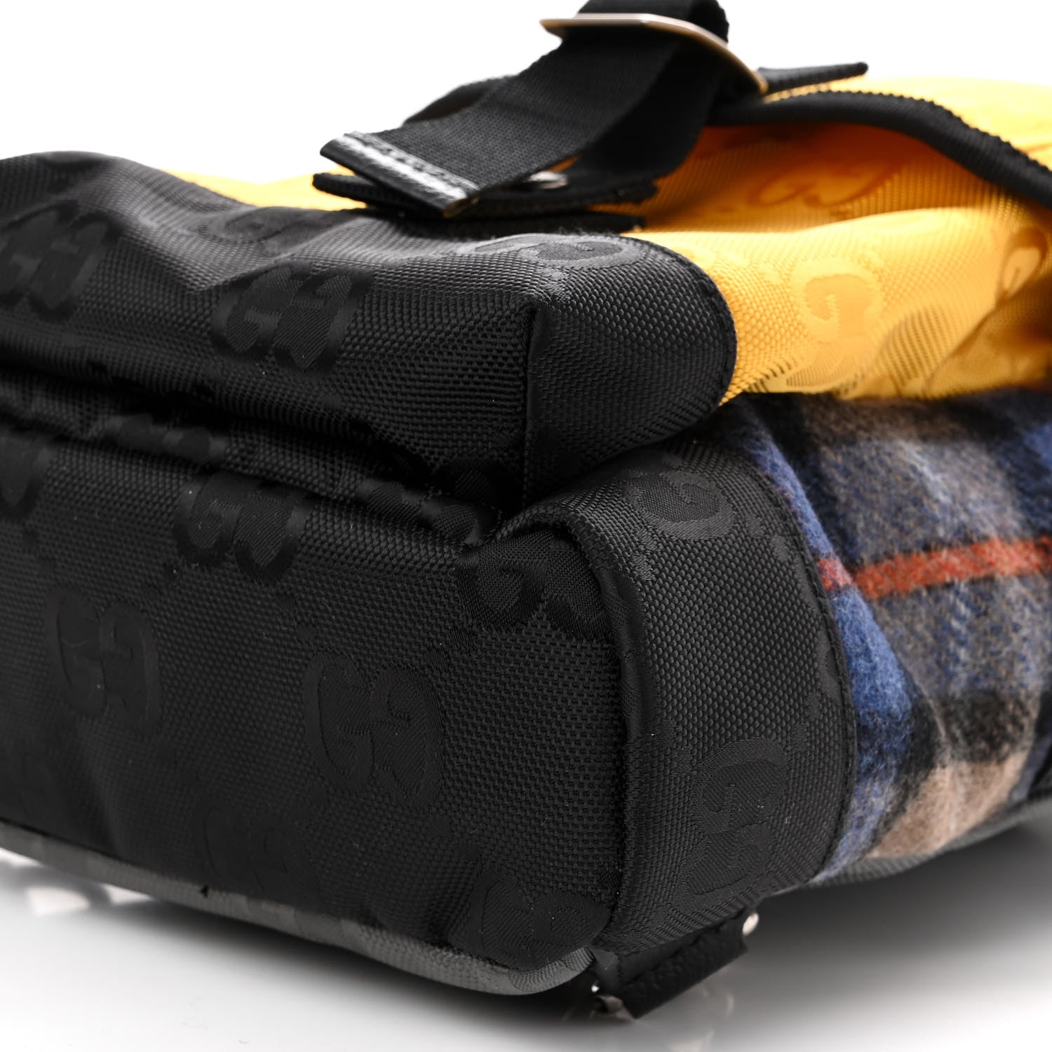 Gucci Wool Econyl Nylon Monogram Off The Grid Sling Backpack Crop Multicolor 10 of 10