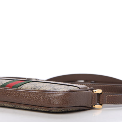 Gucci GG Supreme Monogram Web Mini Ophidia GG Bag Brown 9 of 11