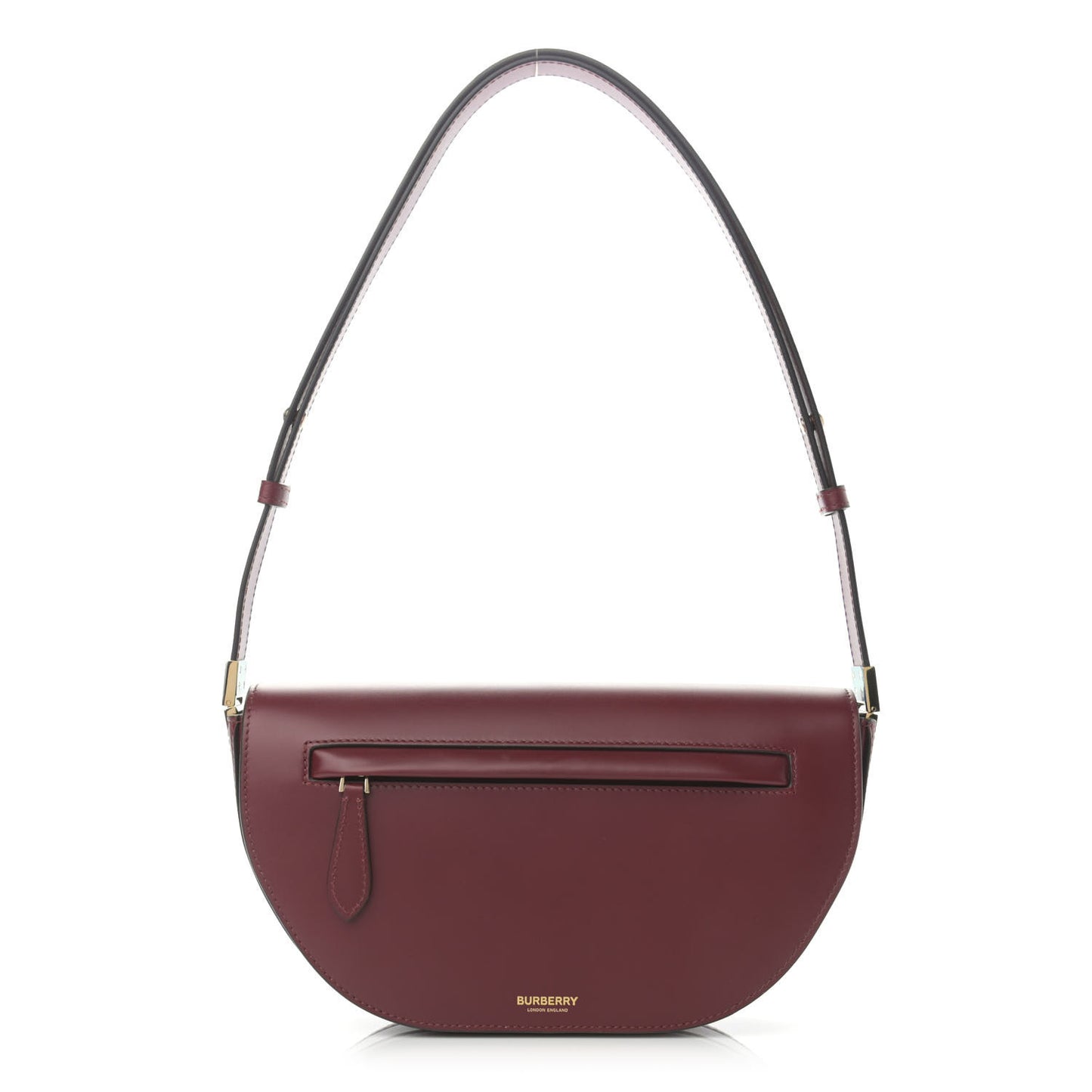 Calfskin Small Olympia Shoulder Bag Burgundy
