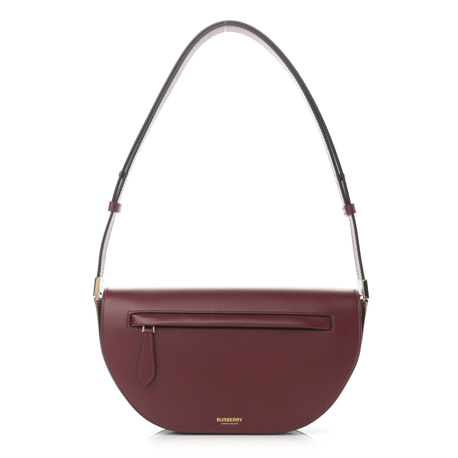 Burberry Calfskin Small Olympia Shoulder Bag Burgundy 1 of 11