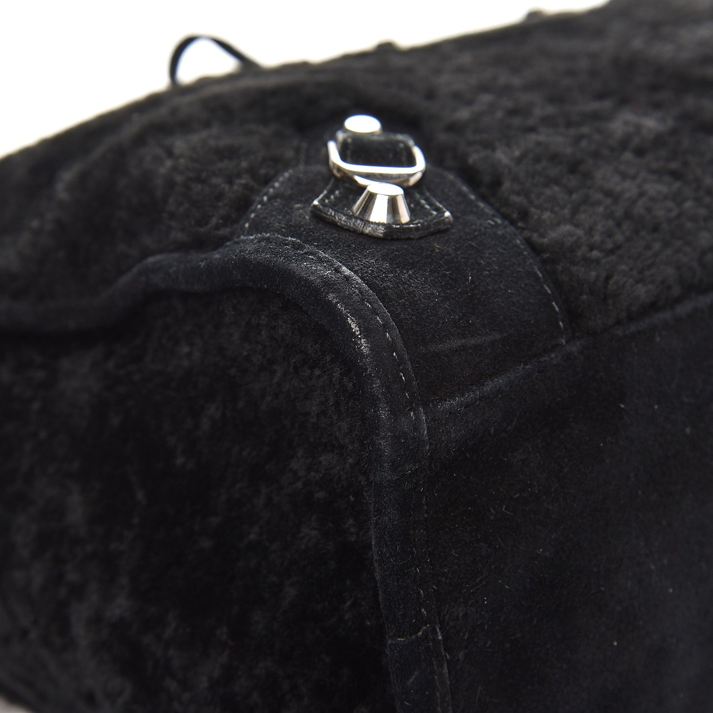 Shearling Suede Classic Hardware City Black