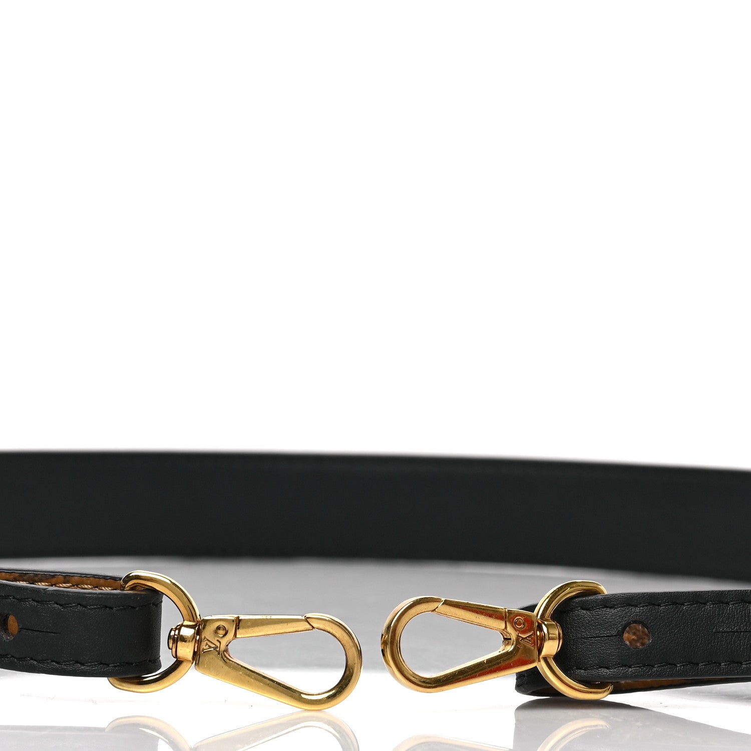 Louis Vuitton LOUIS VUITTON Reverse Monogram Bandouliere Shoulder Strap XL Black 3 of 4