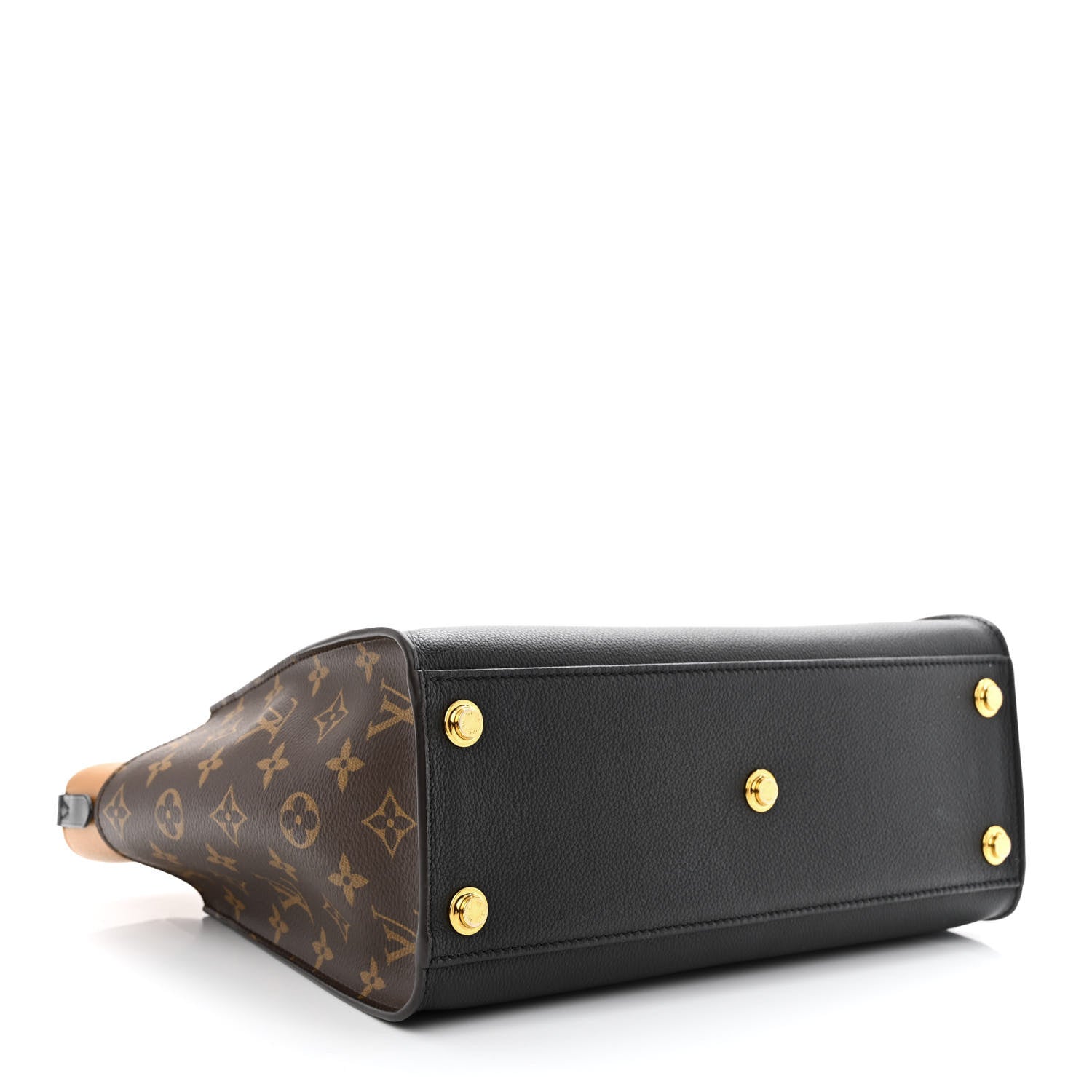Louis Vuitton Calfskin Monogram On My Side Black 4 of 10