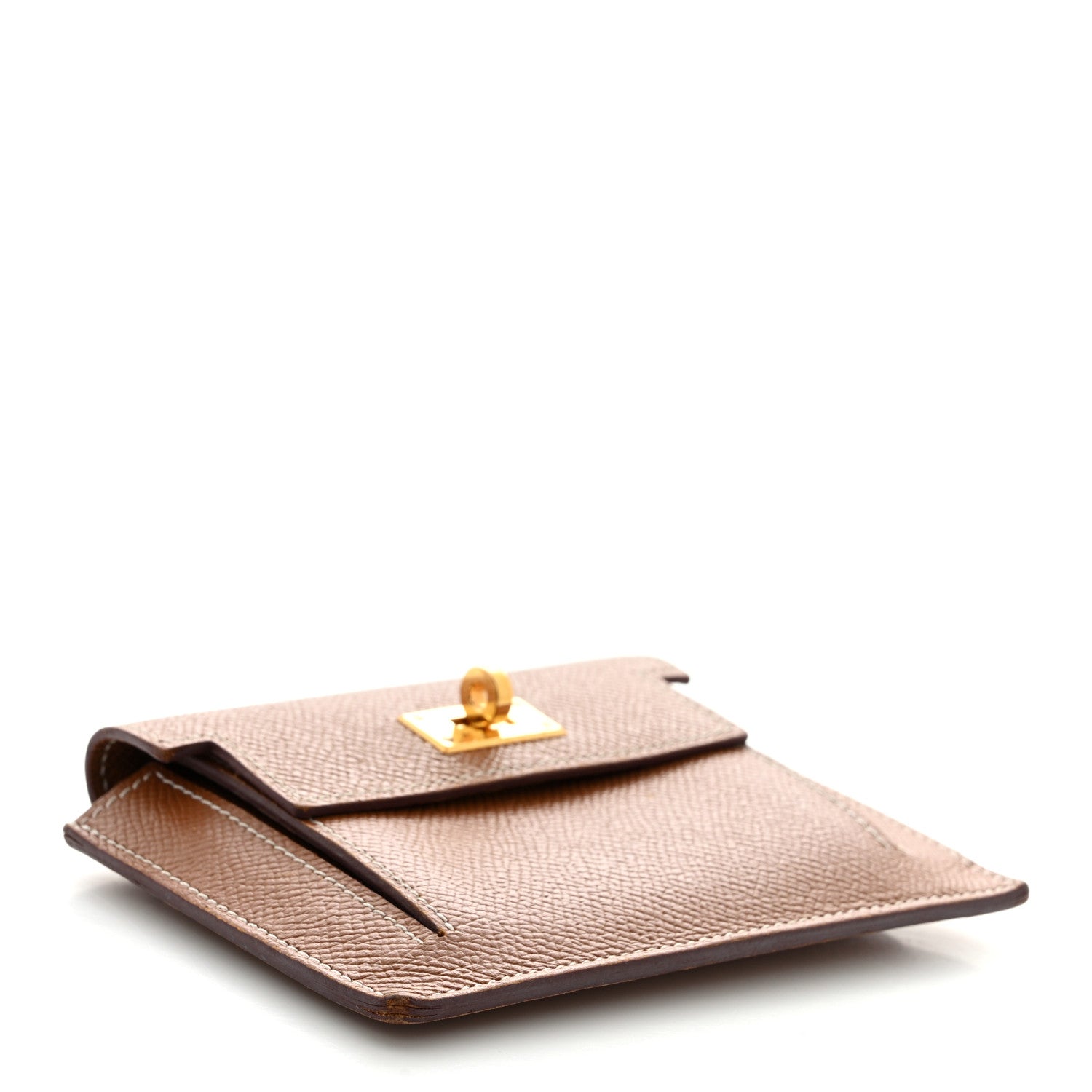 Hermes Epsom Kelly Pocket Compact Wallet Gold 4 of 13