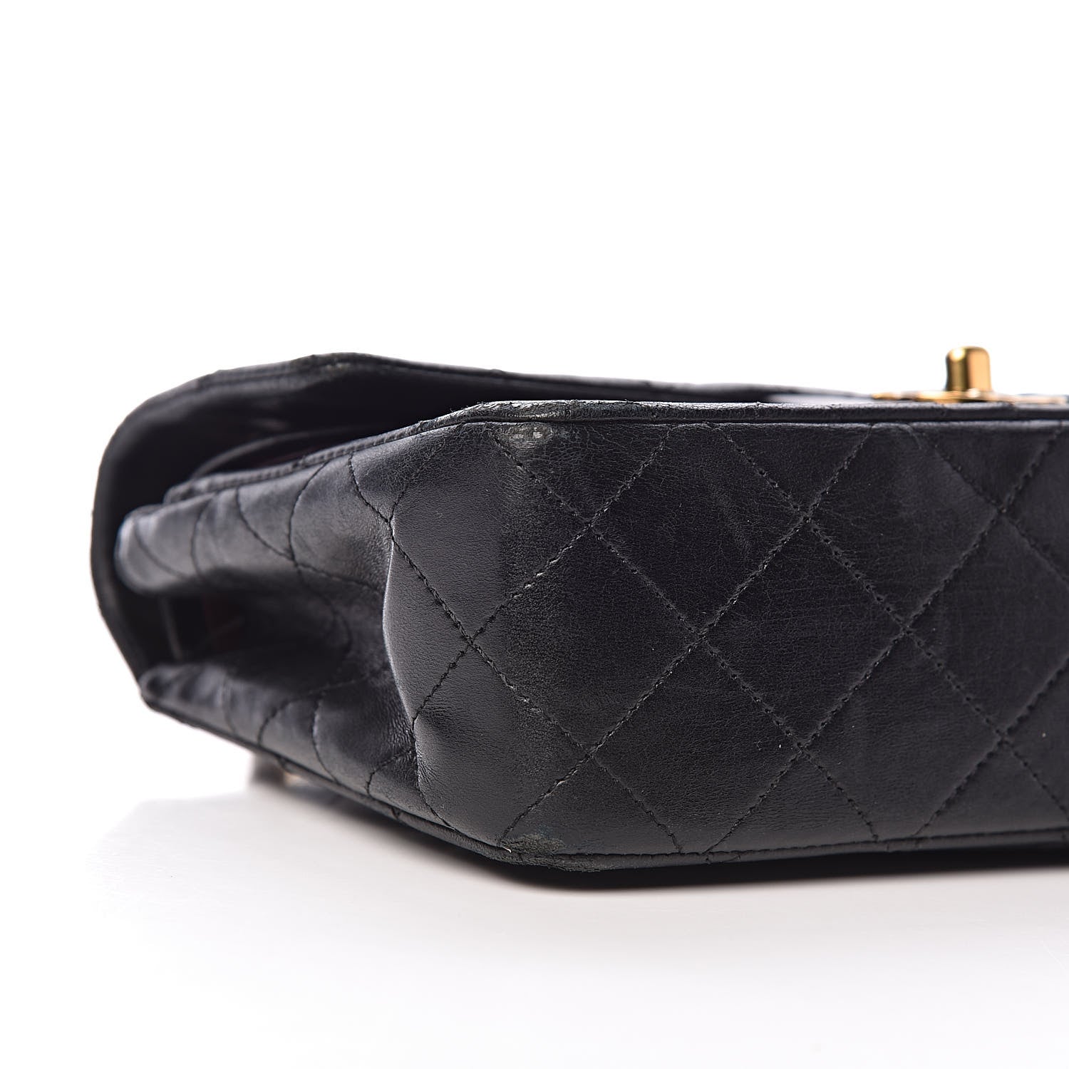 Chanel Lambskin Quilted Small Double Flap Black 12 of 14