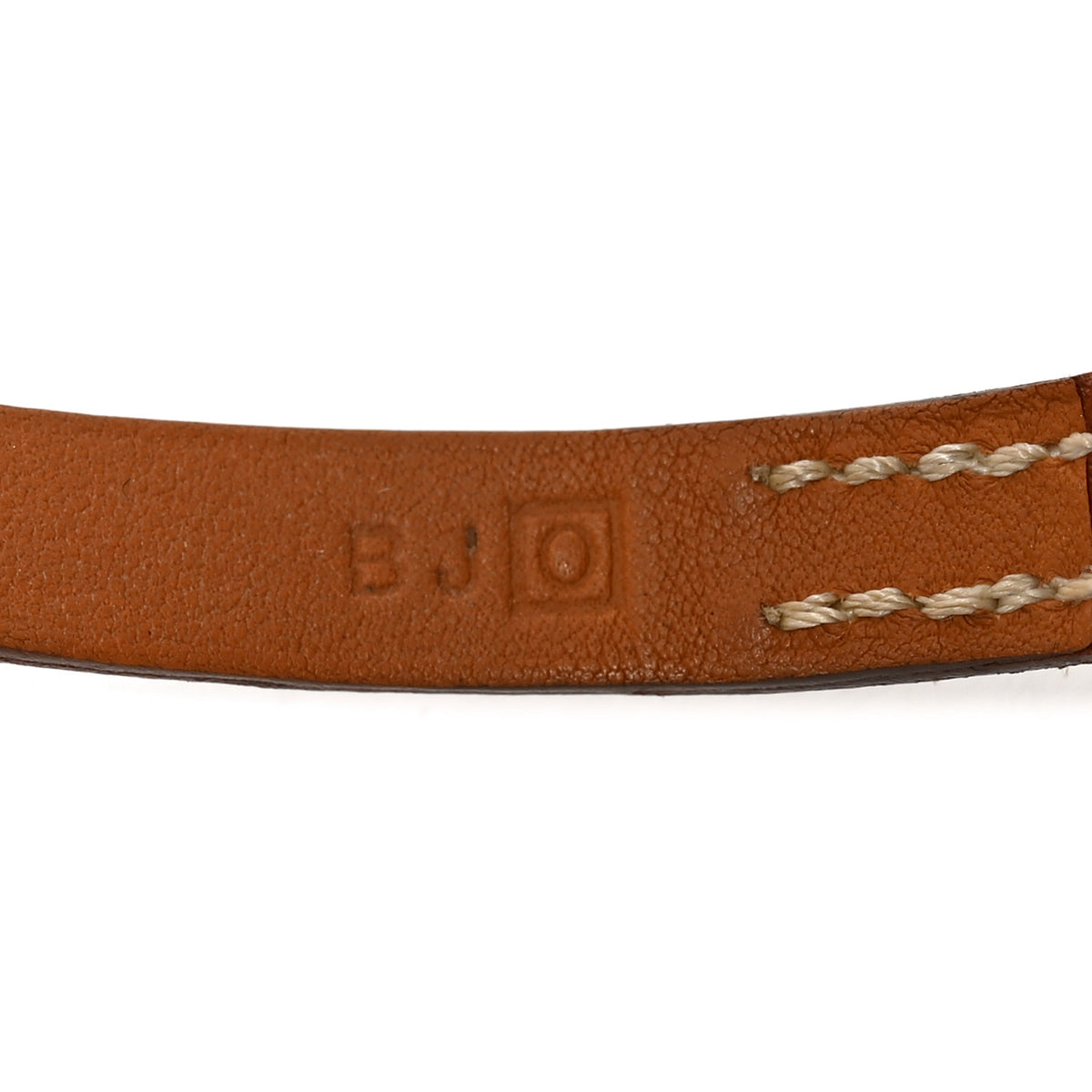 Barenia Baby Pavane Double Tour Bracelet XS Fauve