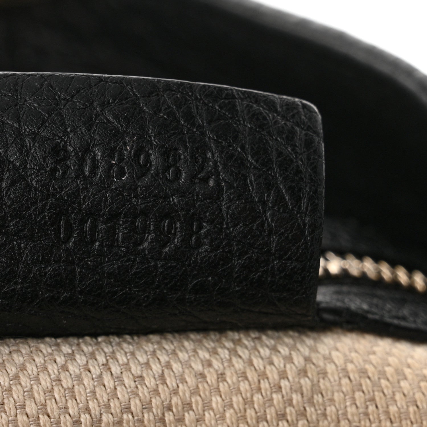 Gucci Pebbled Calfskin Medium Soho Chain Shoulder Bag Black 7 of 22
