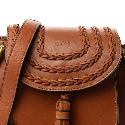 Chloe Calfskin Braided Mini Hudson Shoulder Bag Caramel 9 of 9