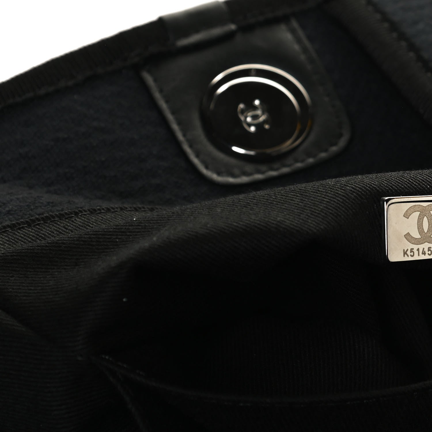 Chanel Mixed Fibers Large Deauville Tote Black 7 of 10