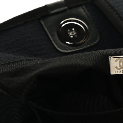Chanel Mixed Fibers Large Deauville Tote Black 7 of 10