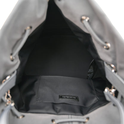 Balenciaga Nylon Wheel Logo Bucket Bag XS Gris Cendre 5 of 9