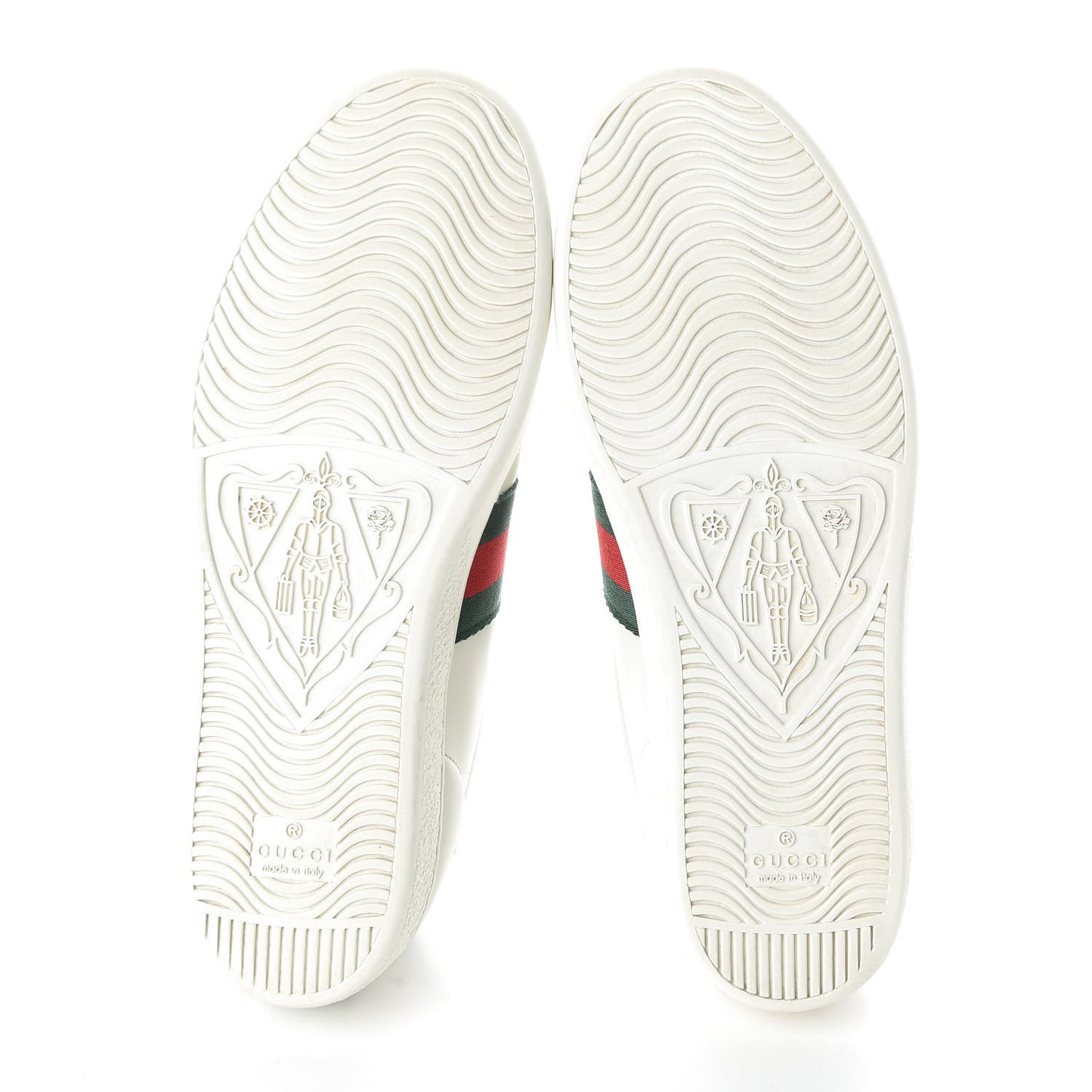 Calfskin Ayers Bee Embroidered Womens Ace Sneakers 38 White Green