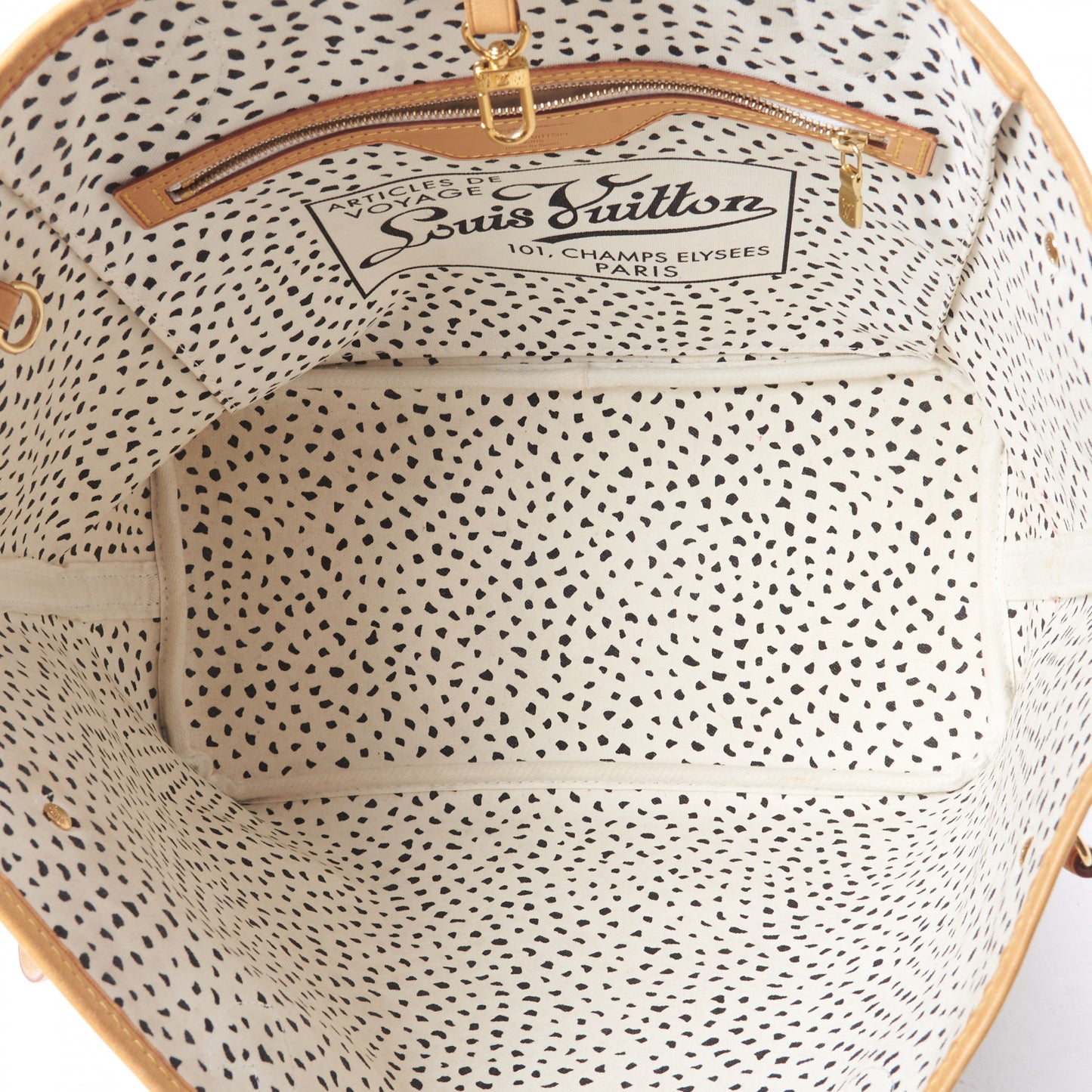 Monogram Kusama Waves Neverfull MM White