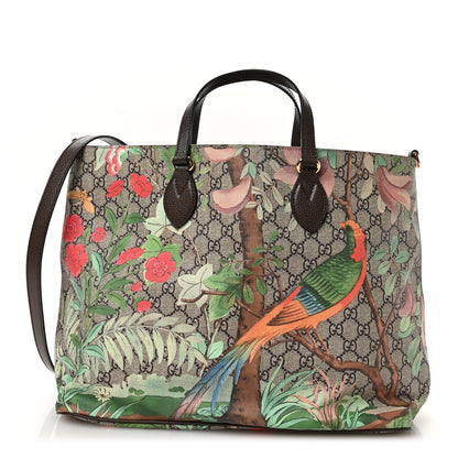 Gucci Soft GG Supreme Monogram Tian Medium Crossbody Tote Beige Multicolor New Acero 1 of 11