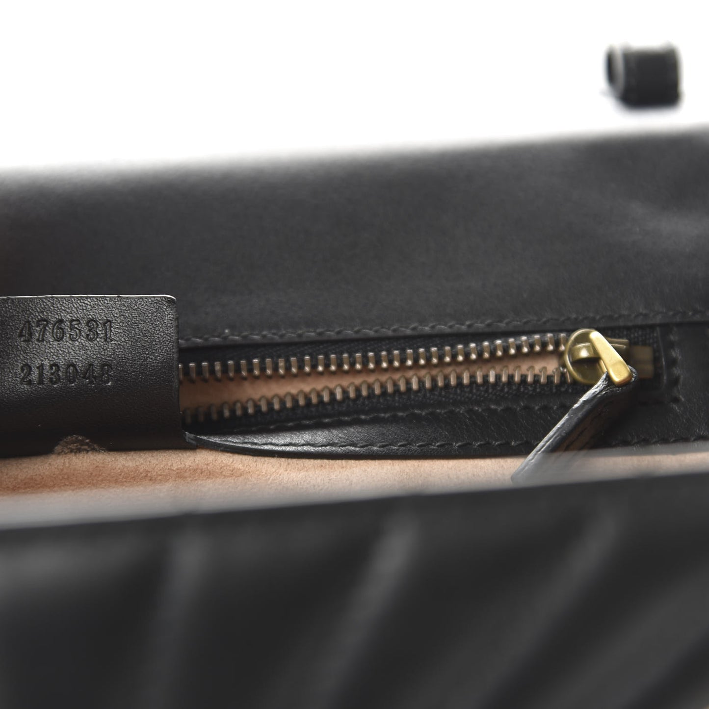 Calfskin Bamboo Trapuntata Queen Margaret Top Handle Bag Mystic White Black