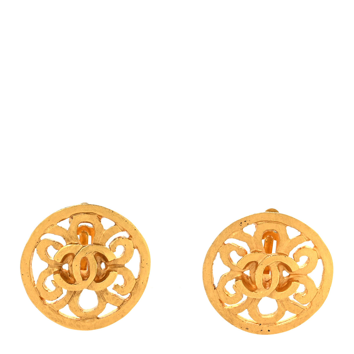CC Clip On Earrings Gold