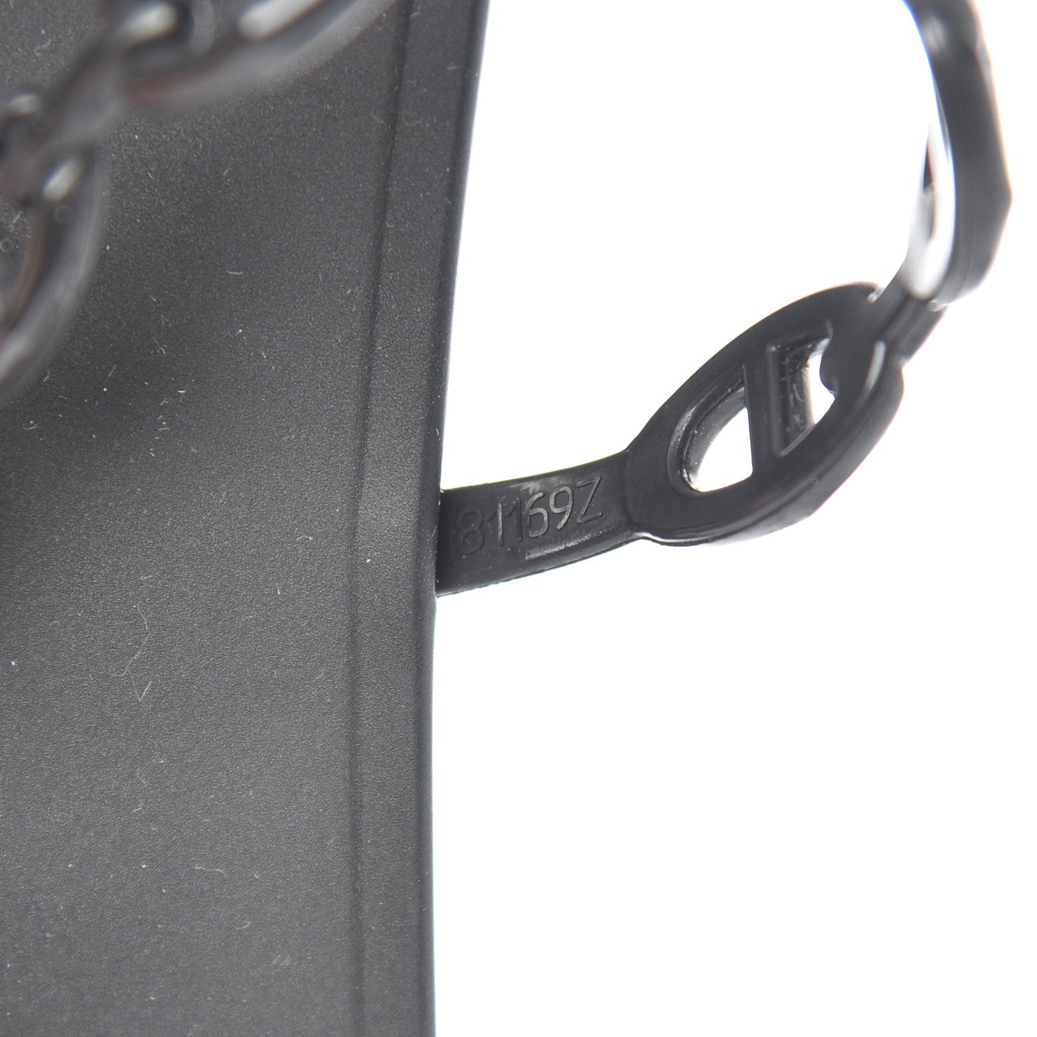 Hermes Rubber Chaine d'Ancre Rivage Sandals 38 Black 8 of 9