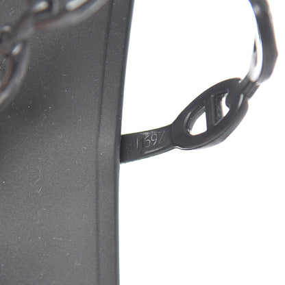 Hermes Rubber Chaine d'Ancre Rivage Sandals 38 Black 8 of 9