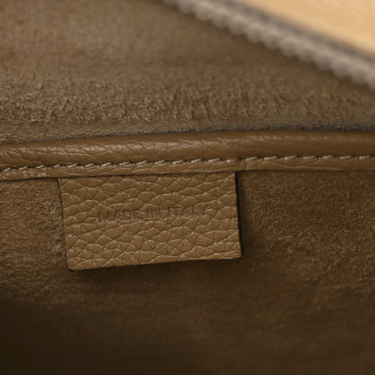 Celine Drummed Calfskin Nano Luggage Dune 7 of 11