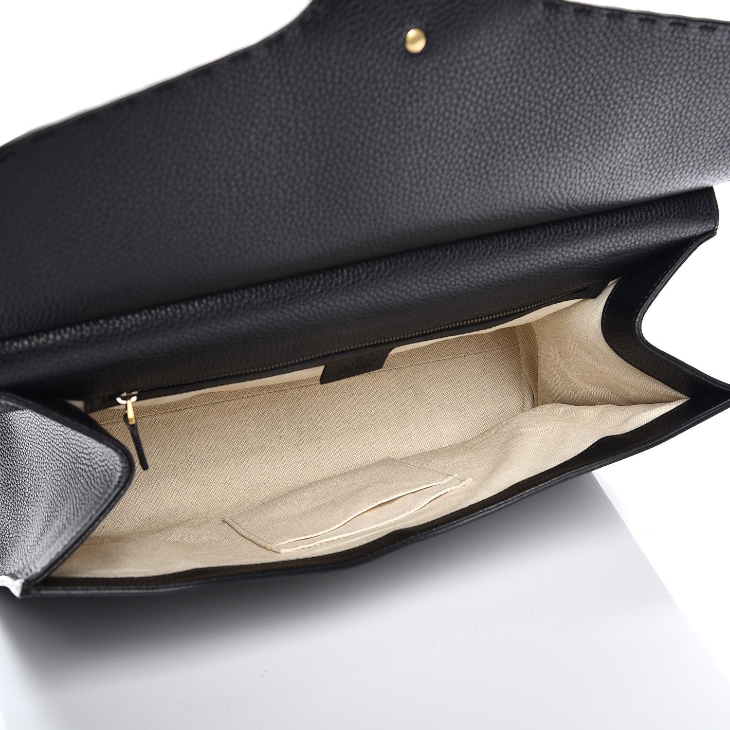 Gucci Calfskin Feline Medium GG Marmont Top Handle Bag Black 5 of 8