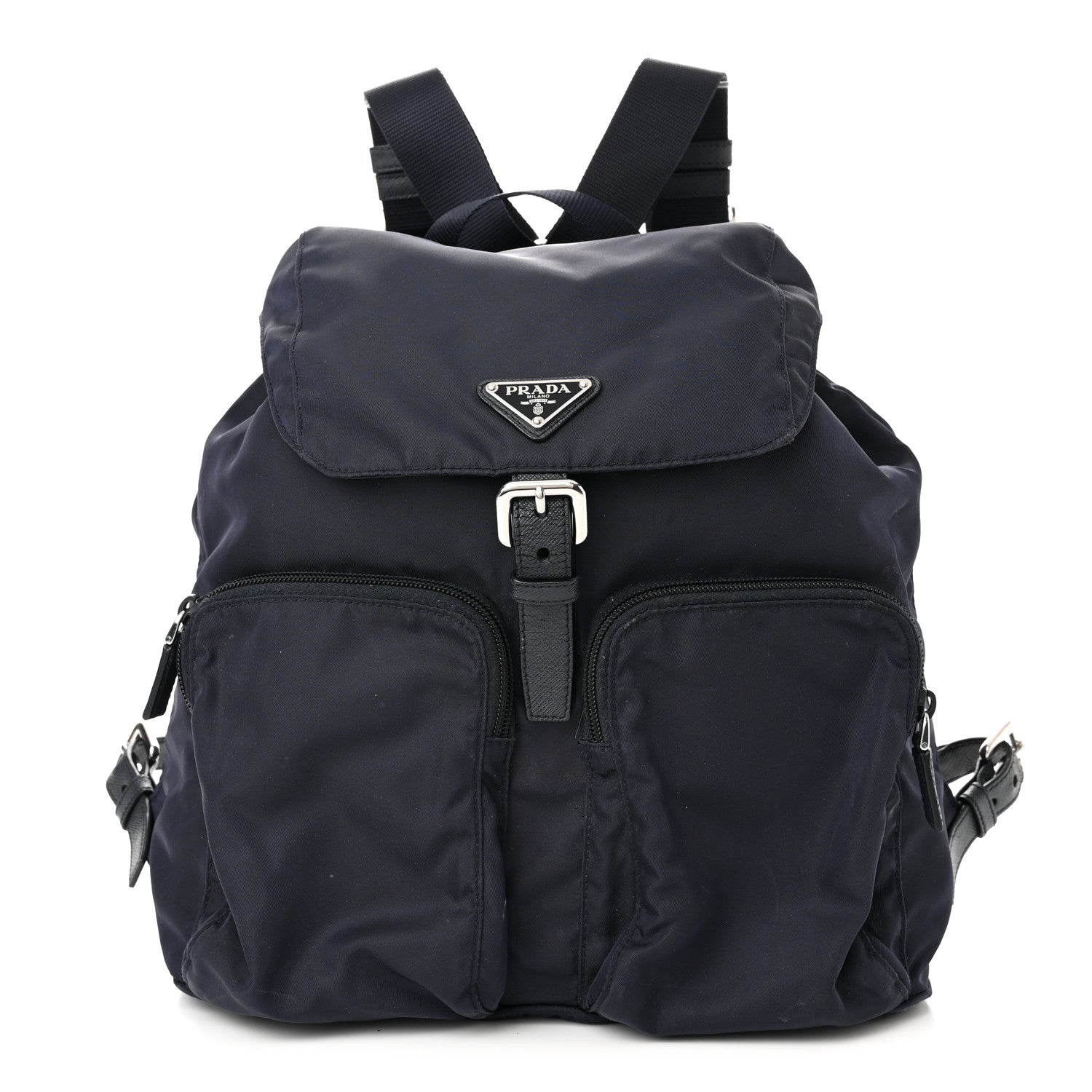 Prada Nylon Vela Large Backpack Navy 1 of 13