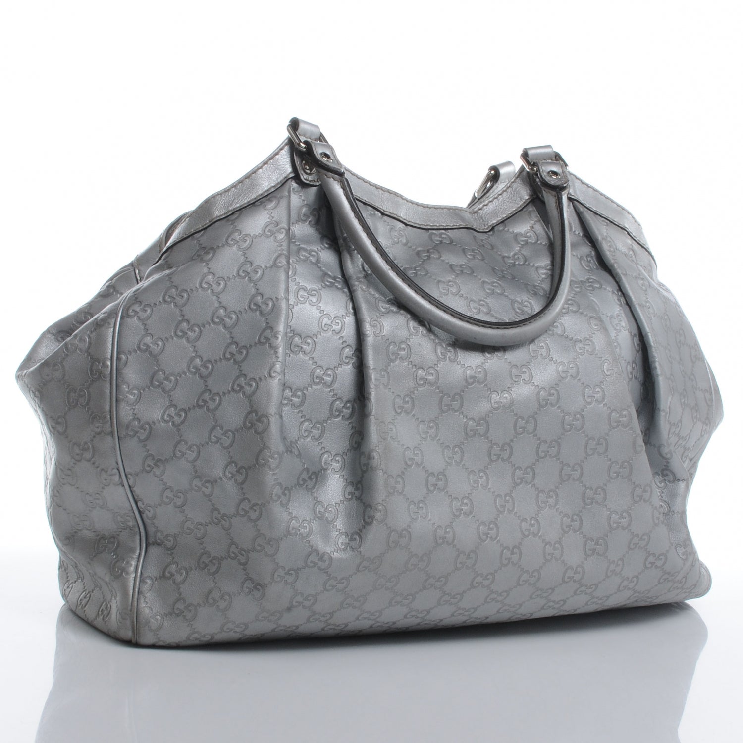 Gucci Guccissima Large Sukey Silver 3 of 11