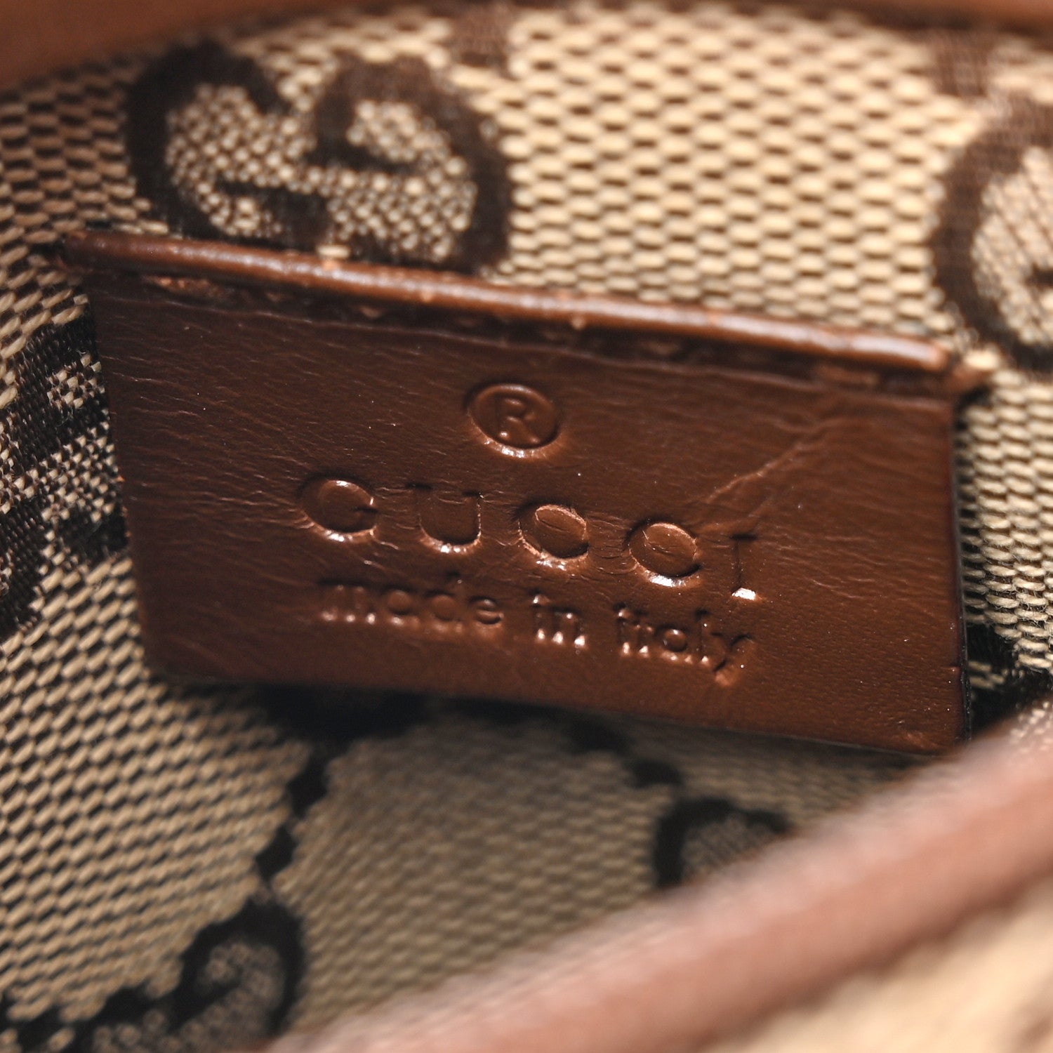 Gucci GG Monogram Web Double Pocket Belt Bag Dark Brown 8 of 14