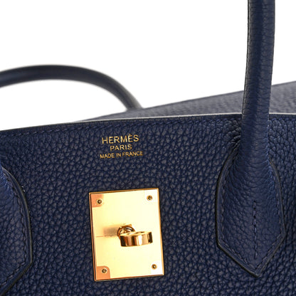 Hermes Togo Birkin 30 Bleu Encre 7 of 15