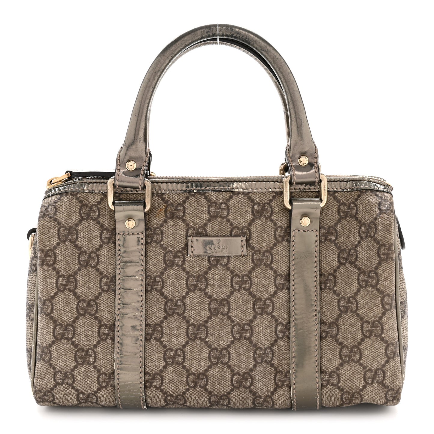 GG Plus Monogram Small Joy Boston Metallic