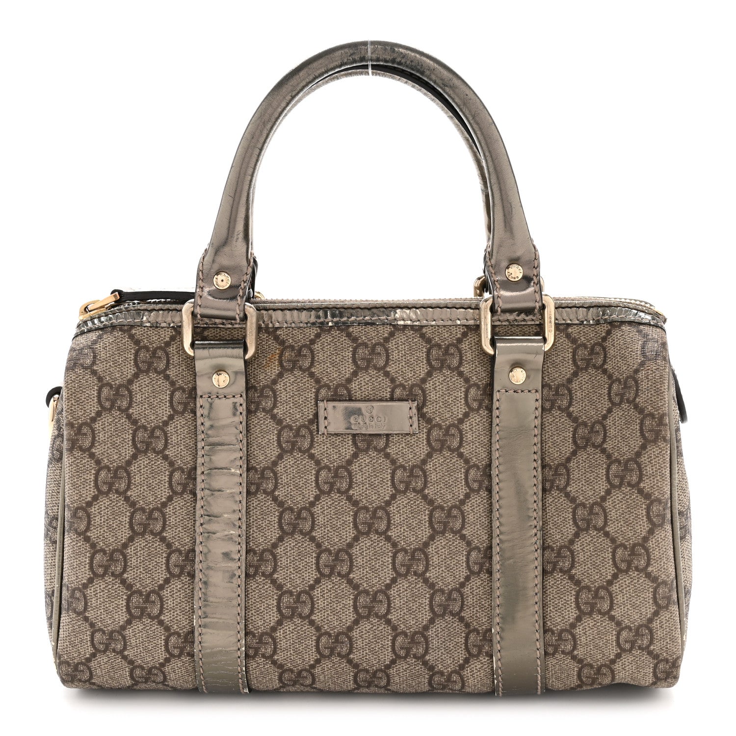 Gucci GG Plus Monogram Small Joy Boston Metallic 1 of 15