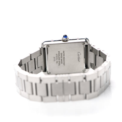 Cartier Stainless Steel 24mm Tank Solo Quartz Watch 4 of 4