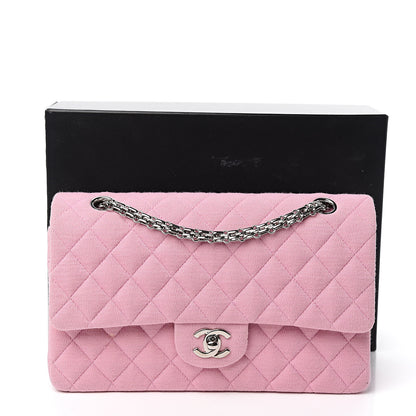Chanel Jersey Quilted Small Double Flap Pink 13 of 13