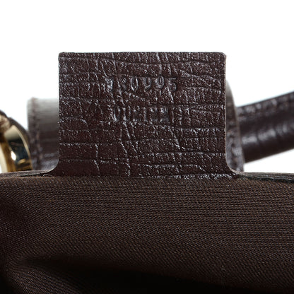 Gucci Monogram Web Junco Shoulder Bag Dark Brown 7 of 7