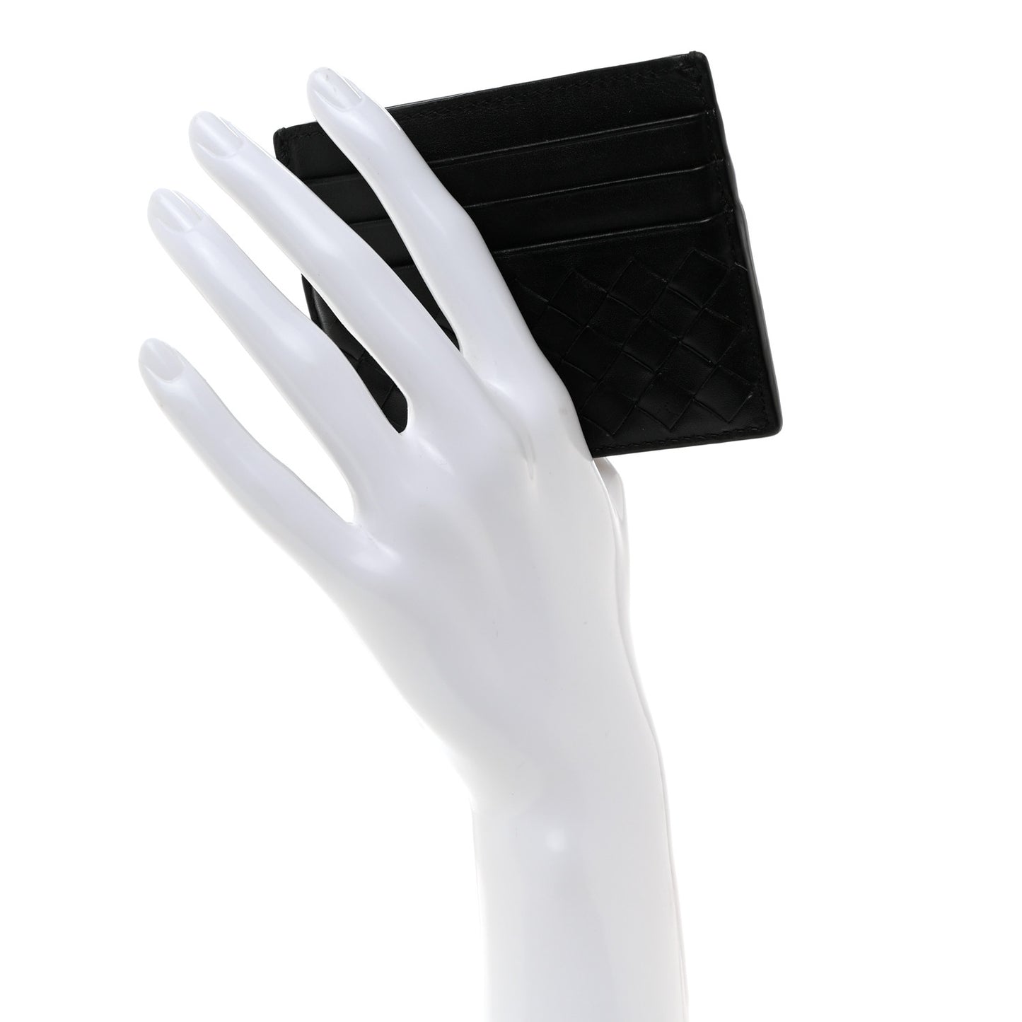 Nappa Intrecciato Card Holder Black