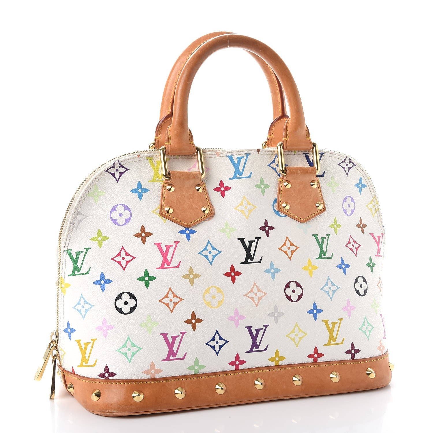 Louis Vuitton Monogram Multicolor Alma White 3 of 18