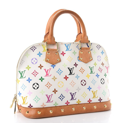 Louis Vuitton Monogram Multicolor Alma White 3 of 18