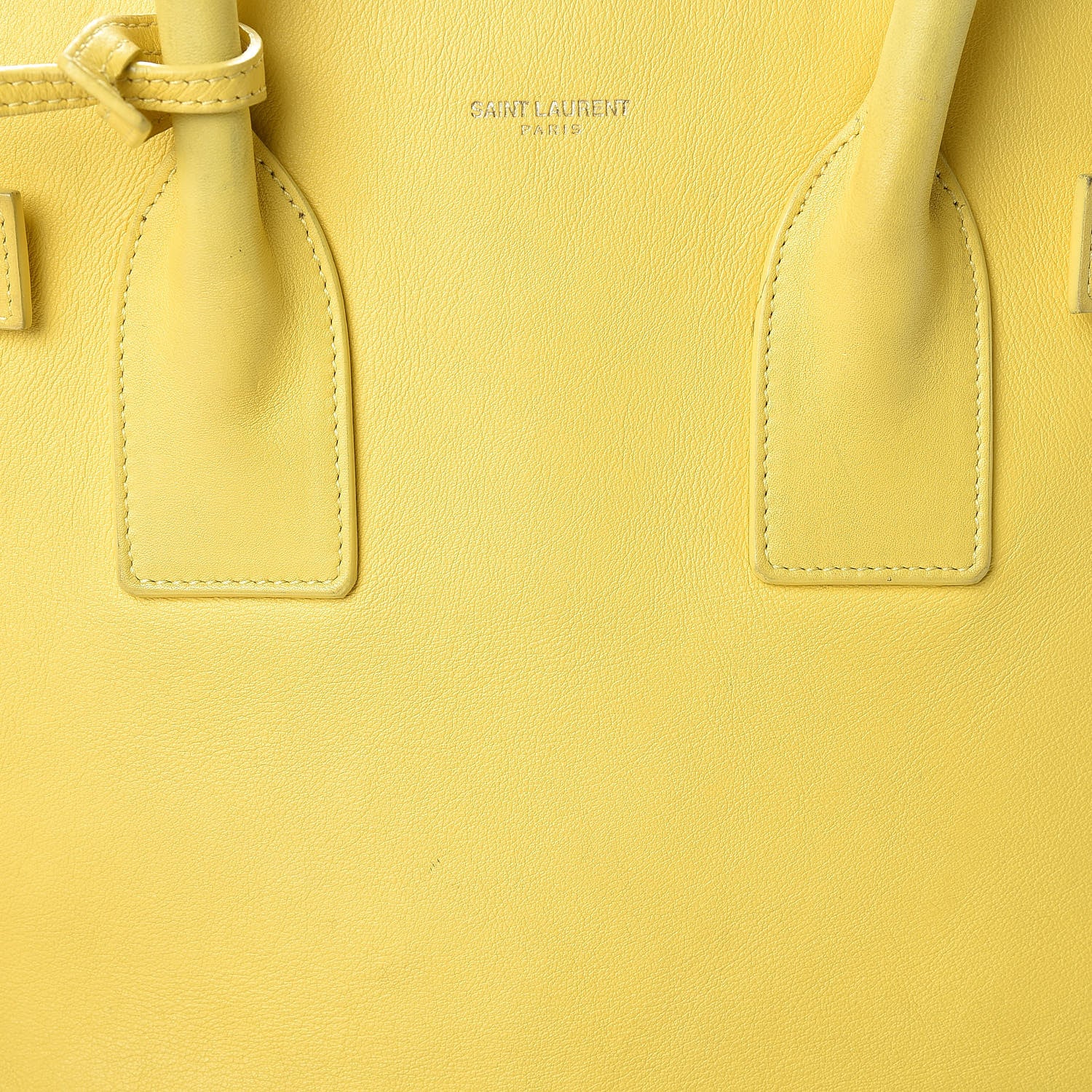 Saint Laurent Calfskin Small Sac De Jour Yellow 9 of 35