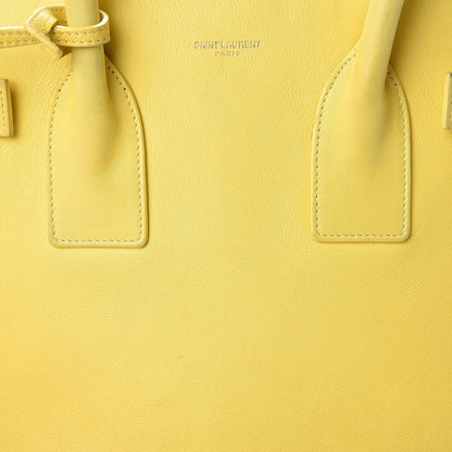Saint Laurent Calfskin Small Sac De Jour Yellow 9 of 35