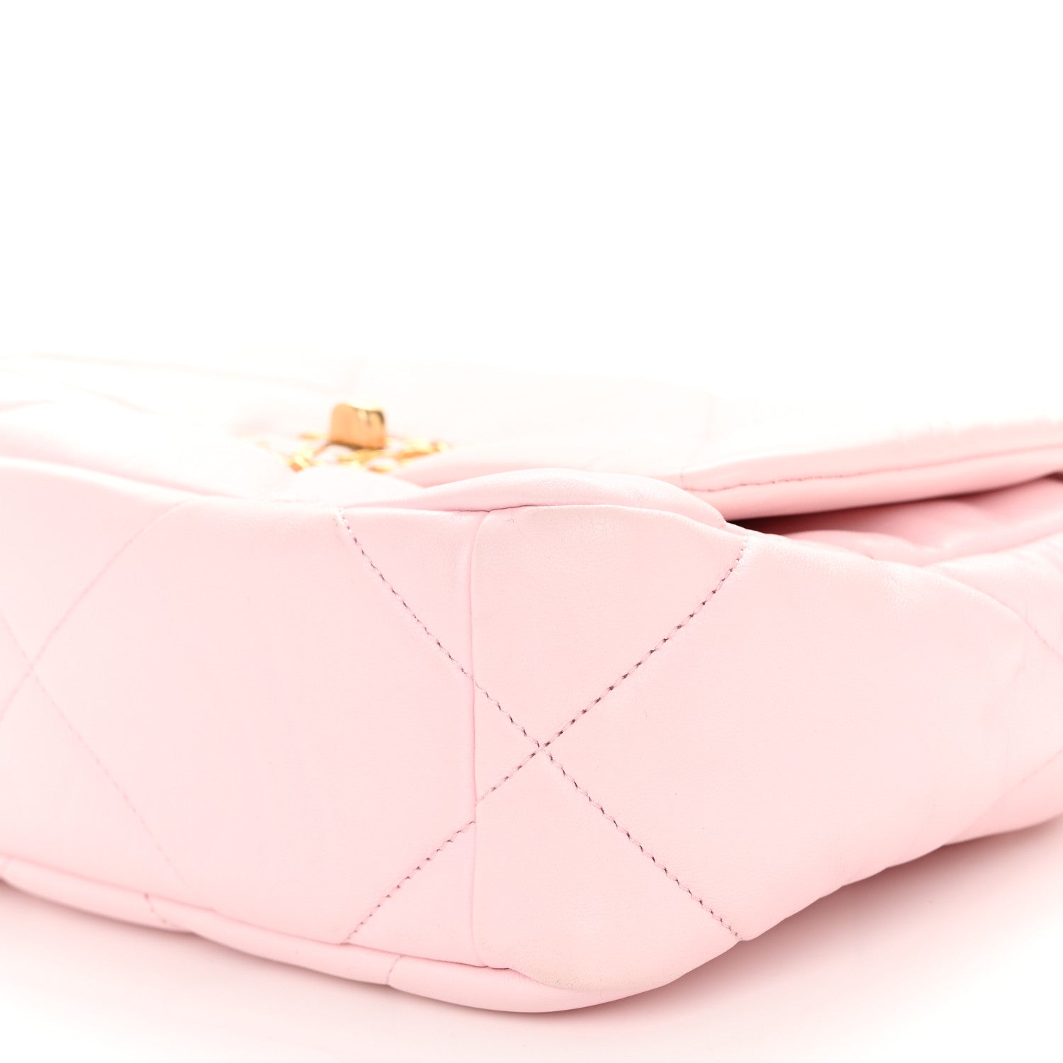 Chanel Lambskin Quilted Medium Chanel 19 Flap Light Pink 10 of 11