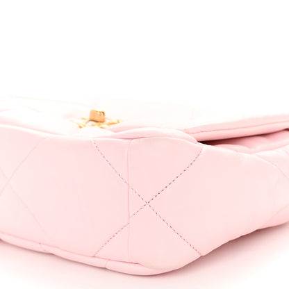 Chanel Lambskin Quilted Medium Chanel 19 Flap Light Pink 10 of 11