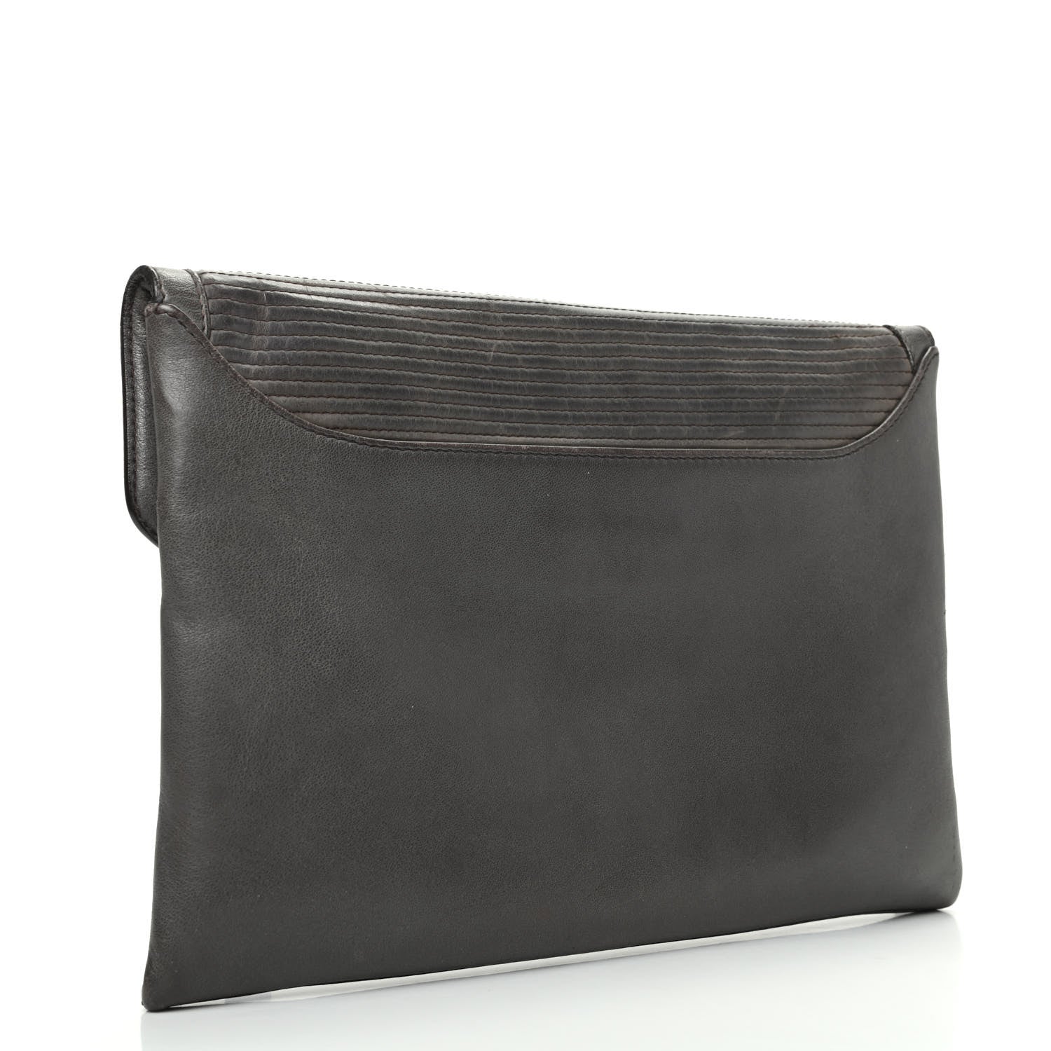 Givenchy Calfskin Stitched Antigona Envelope Clutch Grey 3 of 8