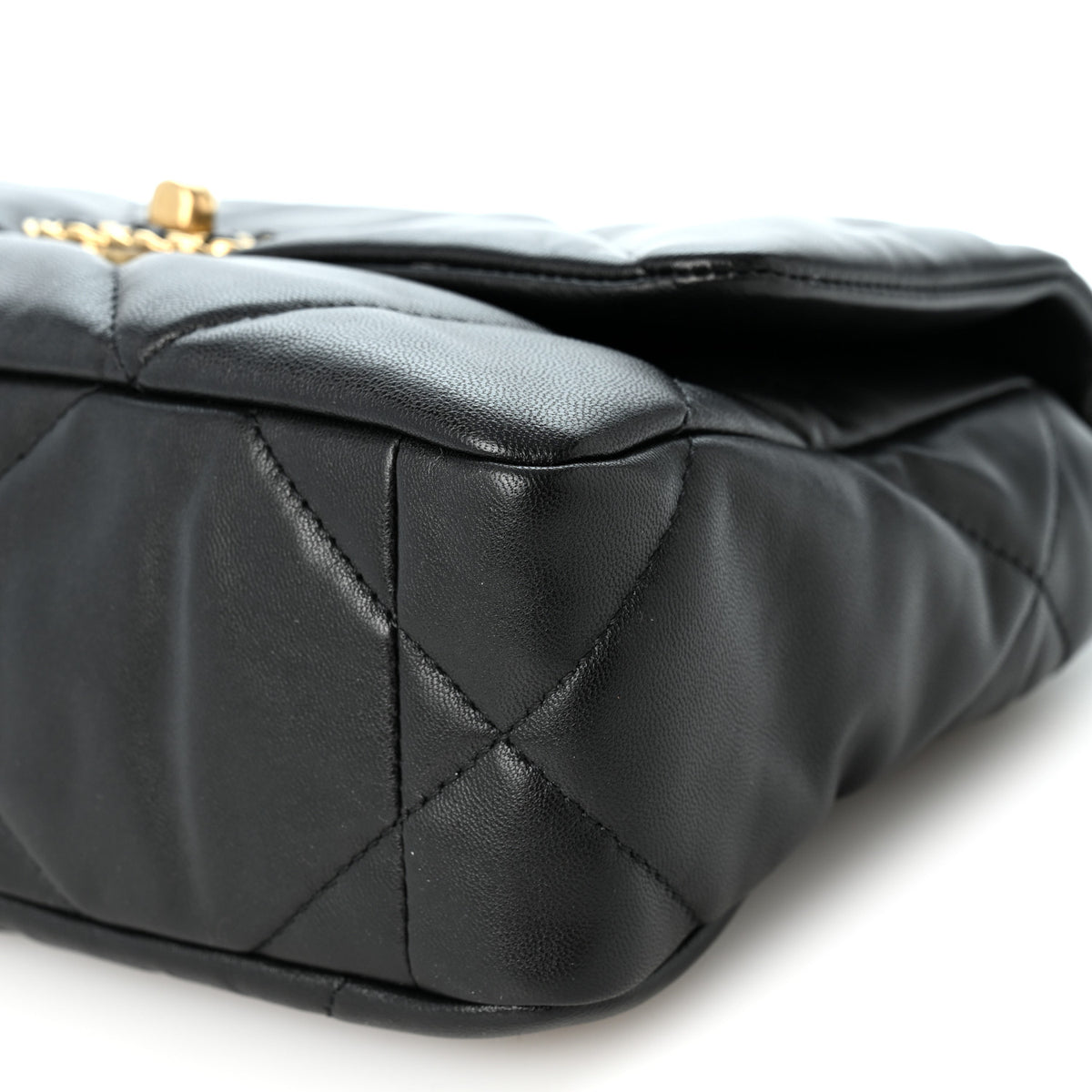 Chanel Lambskin Quilted Medium Chanel 19 Flap Black 10 of 10