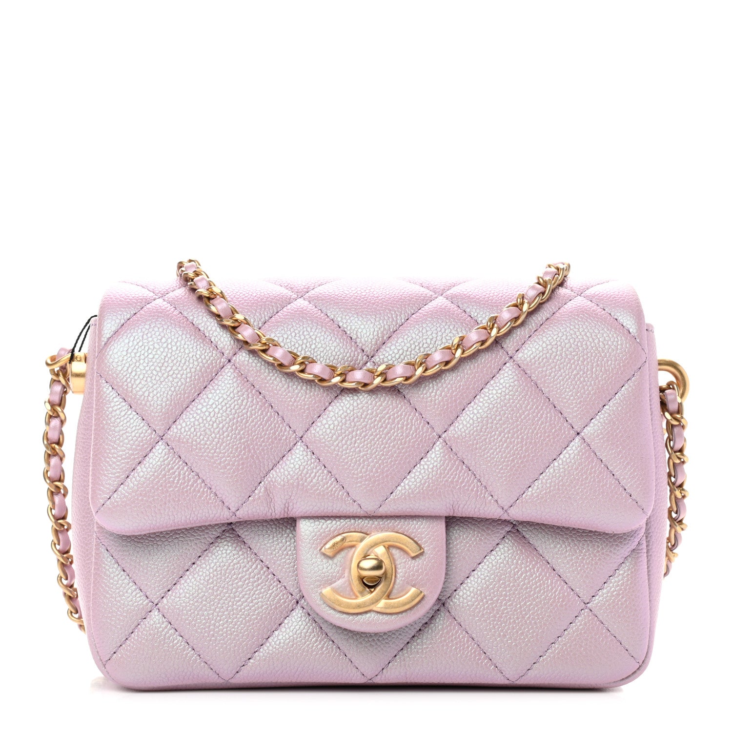 Chanel Iridescent Caviar Quilted Mini My Perfect Flap Pink 1 of 9