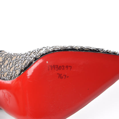 Christian Louboutin Patent Lace Glitter So Pretty 120 Pumps 39.5 Black 13 of 16