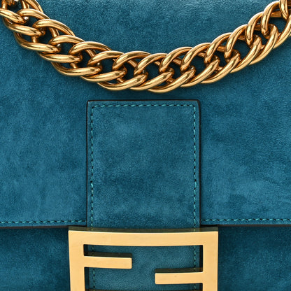 Fendi Chamois Large Baguette Ottanio 8 of 10