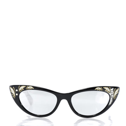 Gucci Acetate Cat Eye GG0089S Sunglasses Black 2 of 9