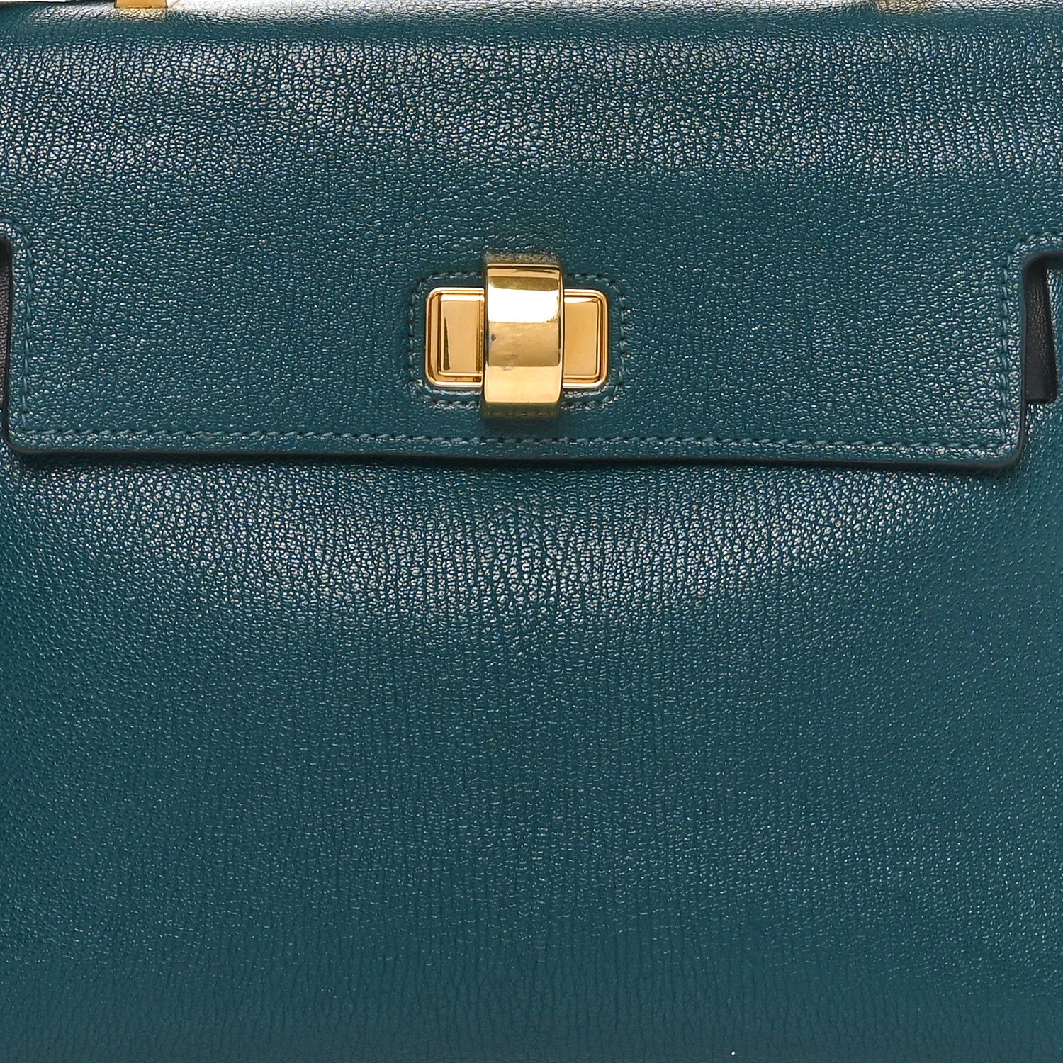 Miu Miu Goatskin Madras Click Top Handle Petrolio Black 7 of 9