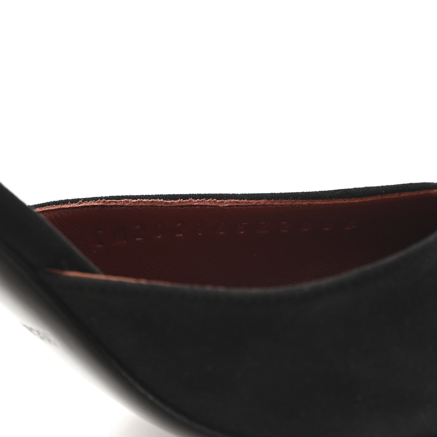 Hermes Suede Goatskin Baby 90 Pump 37 Black 9 of 10